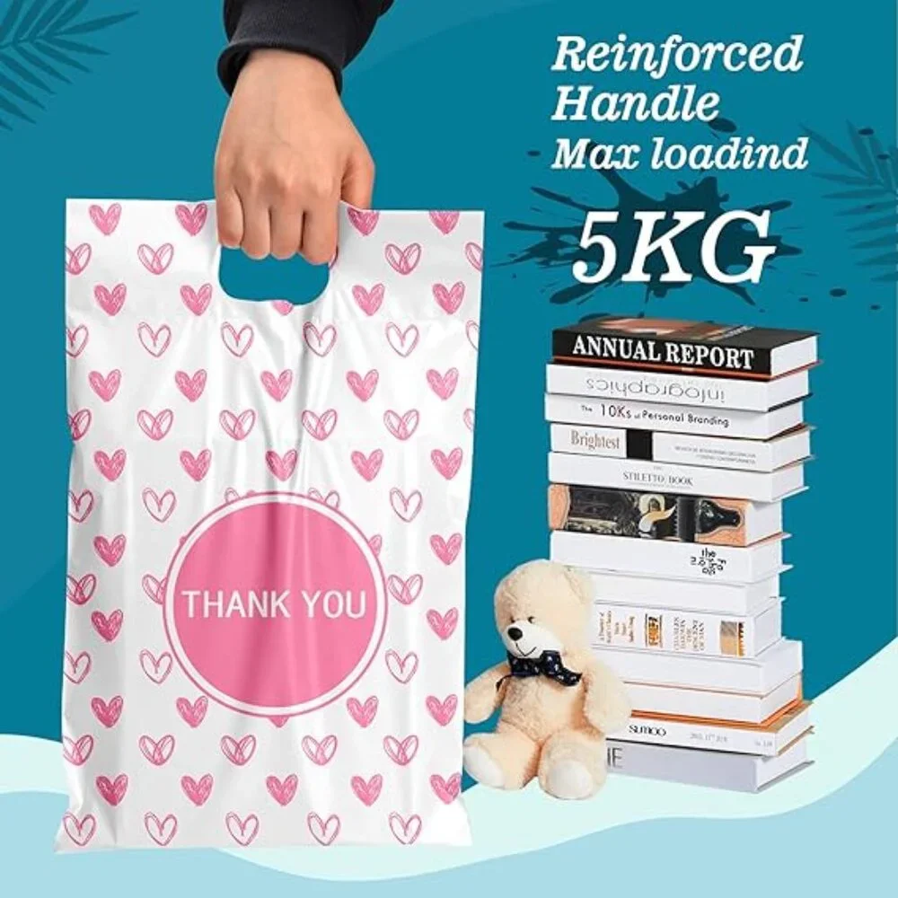 10 pcs Poly Mailers with Handle 10 X 13 Inch Premium Shipping Bags
